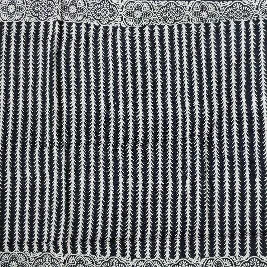 BAGRU HAND BLOCK PRINTED MULMUL COTTON SAREE