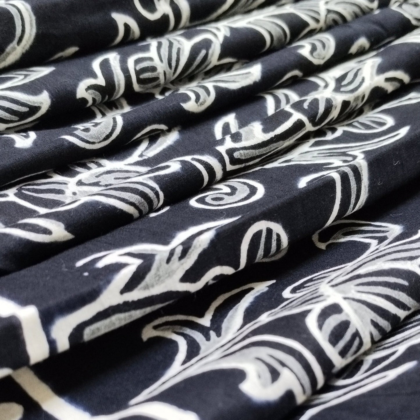 BAGRU HAND BLOCK PRINTED MULMUL COTTON SAREE