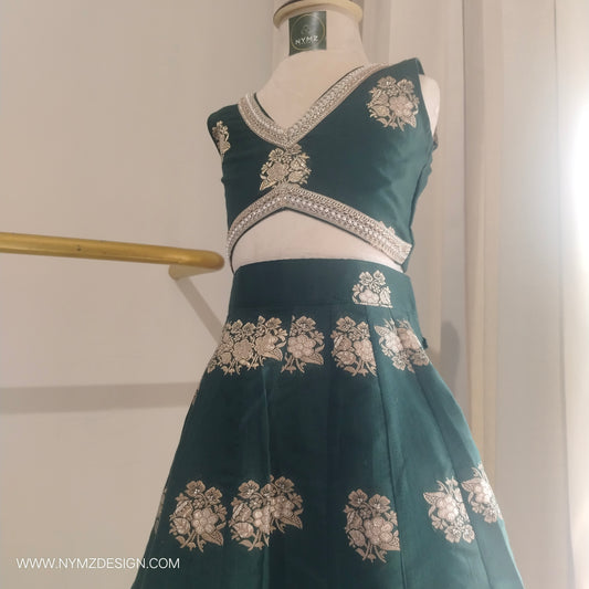 ASTRA-GREEN LEHENGA