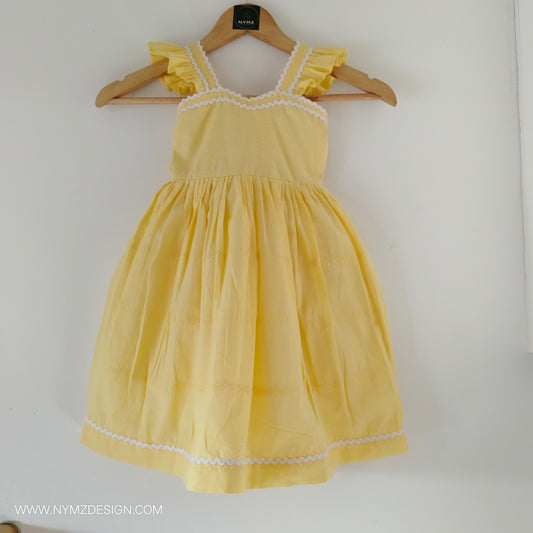 Sunshine Bloom Cotton Hakoba Frock