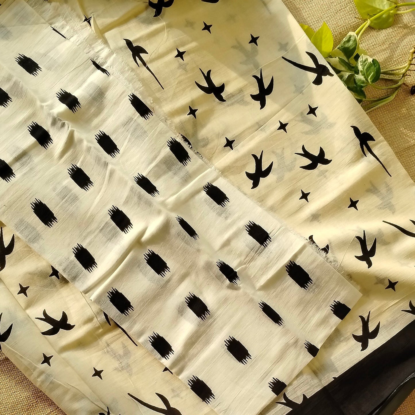 Bagru Print Mul mul Cotton Saree