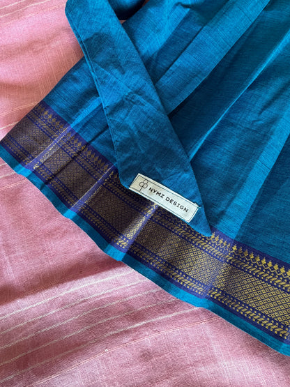 Blue mangalgiri Cotton Frock for Girls | Neelam