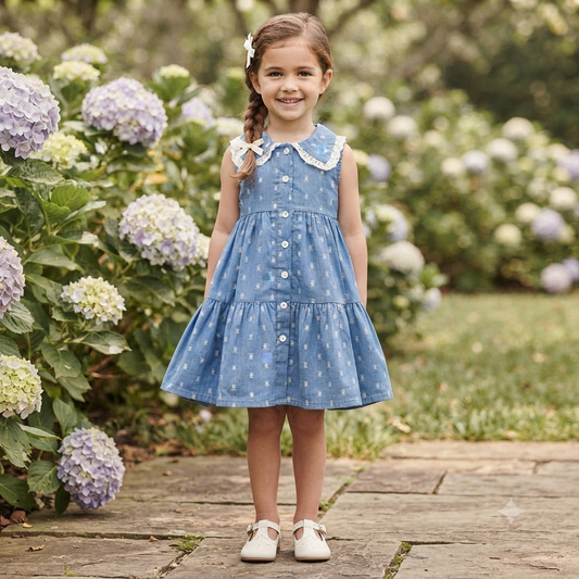 BLUE SKY-Girls  Tiered Dress