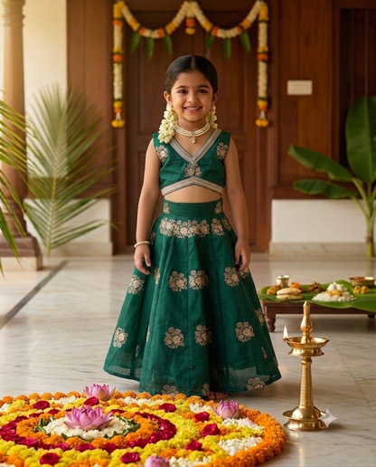 ASTRA-GREEN  LEHENGA