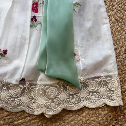 Snow White Mul chanderi Frock