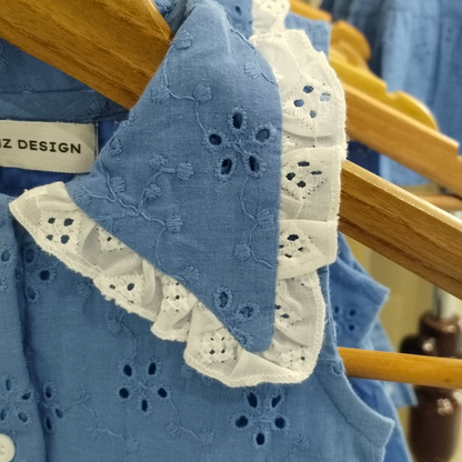 soft-cotton-hakoba-tiered-blue-dress for-toddler-girls