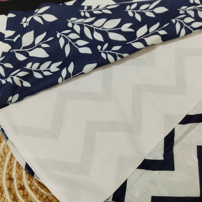 Bagru Print Mul mul Cotton Saree