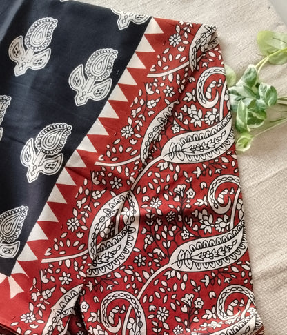 Bagru Print Mul mul Cotton Saree