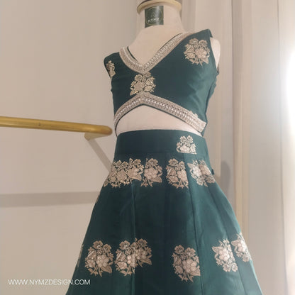 ASTRA-GREEN  LEHENGA