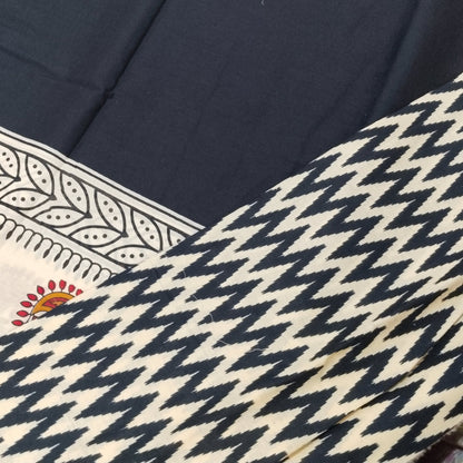 Bagru Print Mul mul Cotton Saree