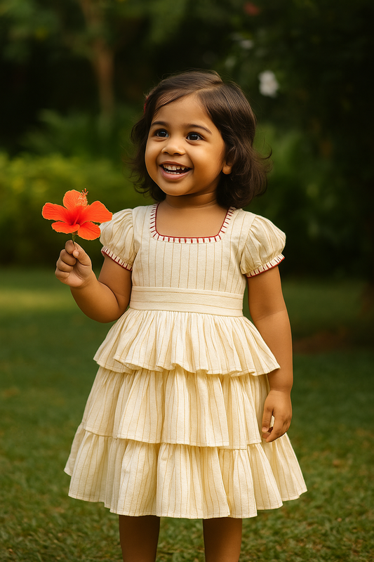 Onam 3 Layer Frock