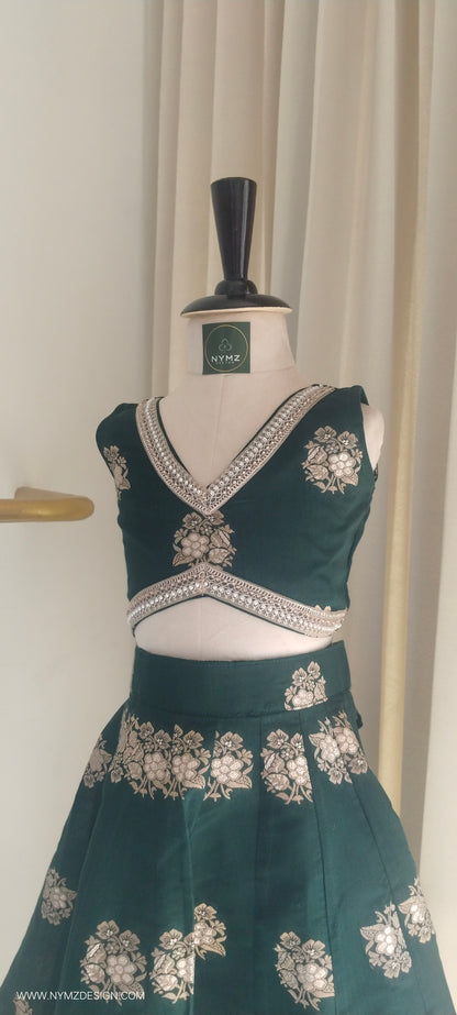 ASTRA-GREEN  LEHENGA