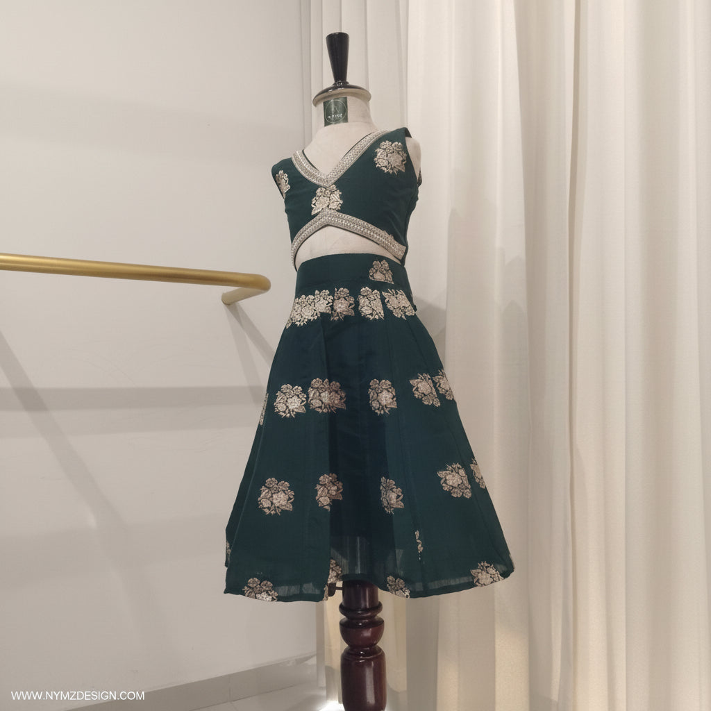 ASTRA-GREEN  LEHENGA