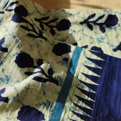 Bagru Print Mul mul Cotton Saree