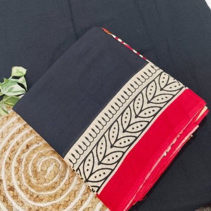 Bagru Print Mul mul Cotton Saree