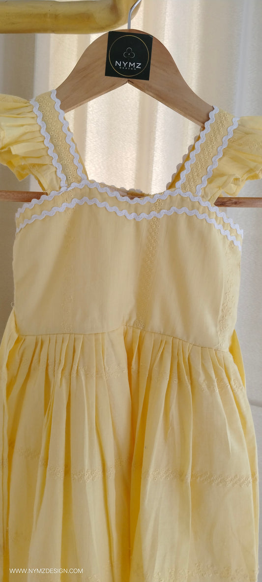 Sunshine Bloom Cotton Hakoba Frock